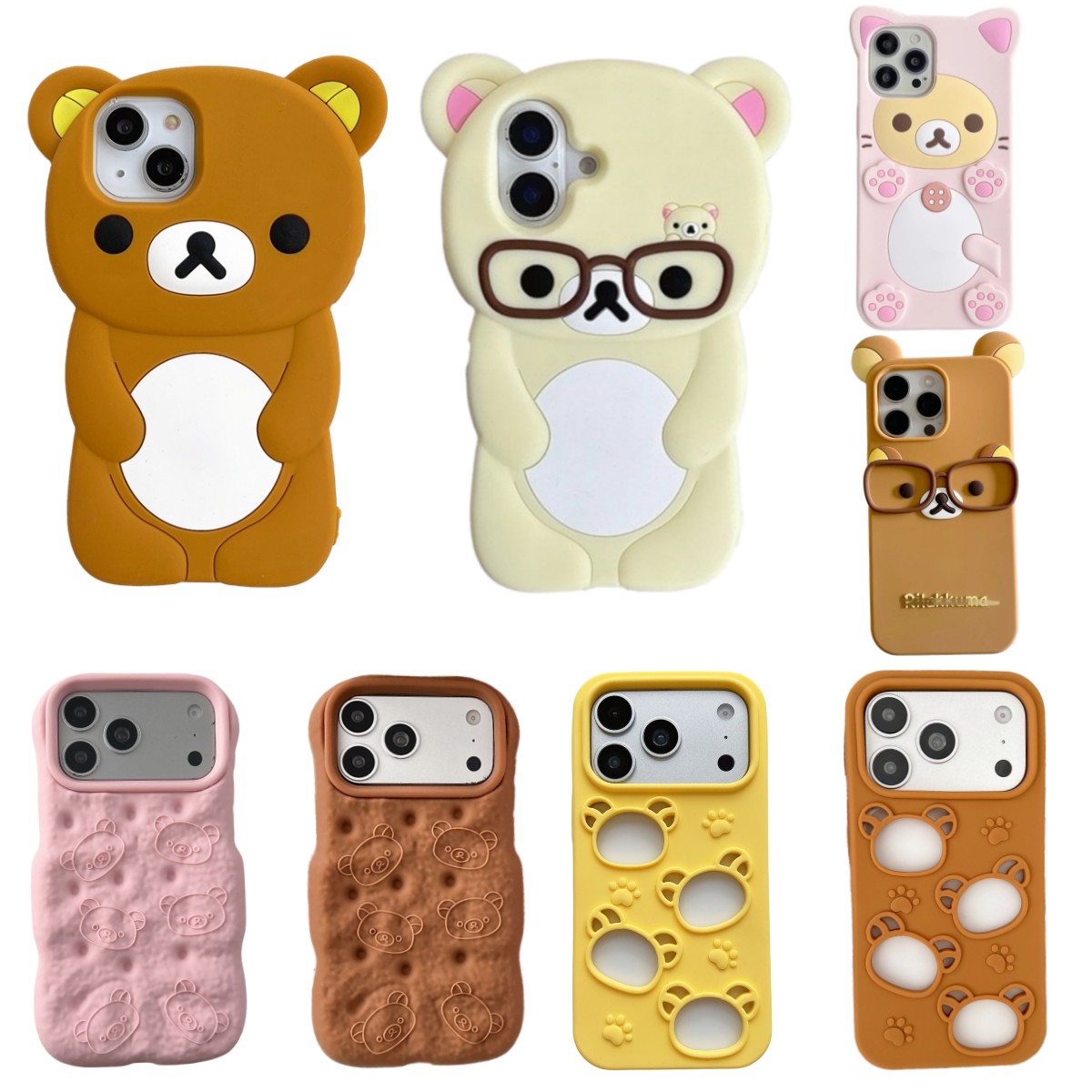 Apple Iphone 15 - Casing Ponsel Beruang Teddy Kartun 3D